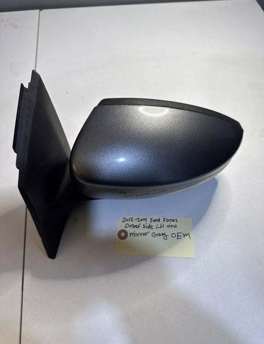 Ford Focus Driver Side LHSide View Mirror Gray with Signal W/O Heat OEM 2012, 2013, 2014