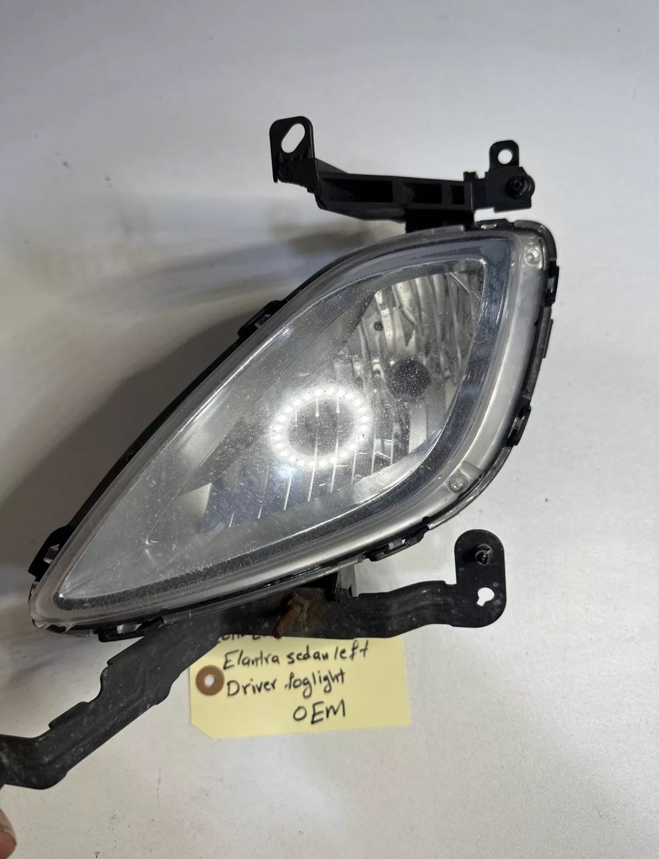 Hyundai Elantra Sedan Left Driver LH Fog Light Lamp Halogen OEM 2011, 2012, 2013