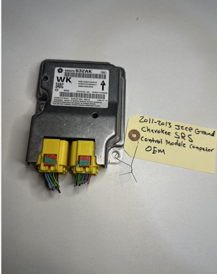 Jeep Grand Cherokee SRS Control Module Computer OEM 2011, 2012, 2013